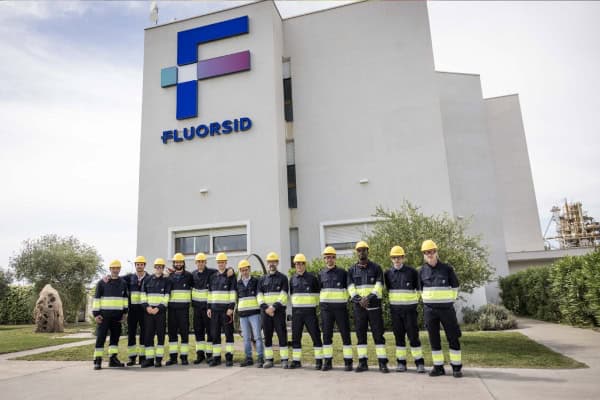 FLUORSID welcomes Cagliari Calcio: visit to the Assemini plant